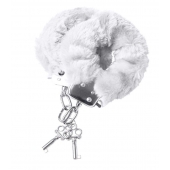 Наручники с белой меховой опушкой - ToyFa - купить с доставкой в Норильске