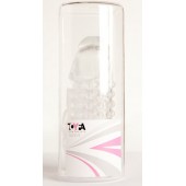 Гелевая прозрачная насадка с 2 отростками - 13 см. - Toyfa Basic - в Норильске купить с доставкой