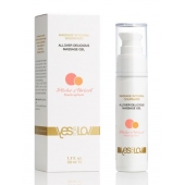 Универсальный массажный гель-смазка Allover Delicious Massage Gel с ароматом персика и аброкоса - 50 мл. - YESforLOV - купить с доставкой в Норильске