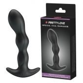 Черный анальный стимулятор простаты с вибрацией Special Anal Massager - 14,5 см. - Baile - в Норильске купить с доставкой