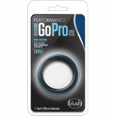 Черно-синее эрекционное кольцо Silicone Go Pro Cock Ring - Blush Novelties - в Норильске купить с доставкой