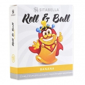 Стимулирующий презерватив-насадка Roll   Ball Banana - Sitabella - купить с доставкой в Норильске