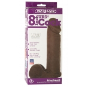 Насадка-реалистик Vac-U-Lock 8  ULTRASKYN Cock - 20,6 см. - Doc Johnson - купить с доставкой в Норильске