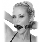 Черный кляп с дырочками Breathable Ball Gag - Pipedream - купить с доставкой в Норильске