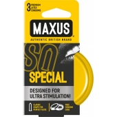Презервативы с точками и рёбрами в железном кейсе MAXUS Special - 3 шт. - Maxus - купить с доставкой в Норильске