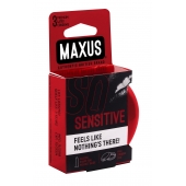 Ультратонкие презервативы в железном кейсе MAXUS Sensitive - 3 шт. - Maxus - купить с доставкой в Норильске