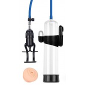 Прозрачная вакуумная вибропомпа Sex Expert с насадкой-вагиной - Sex Expert - в Норильске купить с доставкой