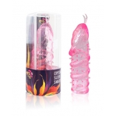 Закрытая рельефная насадка Crystal sleeve snakes в виде змеи с усиками - 14 см. - Erowoman-Eroman - в Норильске купить с доставкой