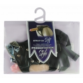 Черный пояс-трусики с двумя насадками Soft-Dolli - 16,5 и 10,5 см. - LOVETOY (А-Полимер) - купить с доставкой в Норильске