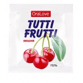 Пробник гель-смазки Tutti-frutti с вишнёвым вкусом - 4 гр. - Биоритм - купить с доставкой в Норильске