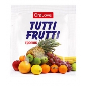 Пробник гель-смазки Tutti-frutti со вкусом тропических фруктов - 4 гр. - Биоритм - купить с доставкой в Норильске