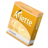 Презервативы Arlette Dotted с точечной текстурой - 3 шт. - Arlette - купить с доставкой в Норильске