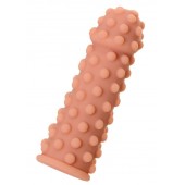 Телесная реалистичная насадка KOKOS Extreme Sleeve 02 с дополнительной стимуляцией - 12,7 см. - KOKOS - в Норильске купить с доставкой