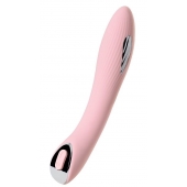 Розовый силиконовый вибратор с электростимуляцией TESLA G-POINT - 21 см. - ToyFa - купить с доставкой в Норильске