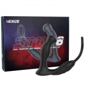 Черная анальная пробка NEXUS SIMUL8 с фиксацией на теле кольцами - Nexus Range - в Норильске купить с доставкой