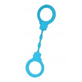 Голубые силиконовые наручники A-Toys без ключа - A-toys - купить с доставкой в Норильске