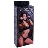 Черные кожаные наручники Naila - Rebelts - купить с доставкой в Норильске