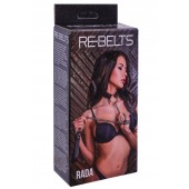 Черный поводок и чокер с кольцом Rada - Rebelts - купить с доставкой в Норильске