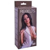 Коричневый поводок и чокер с кольцом Sofi - Rebelts - купить с доставкой в Норильске