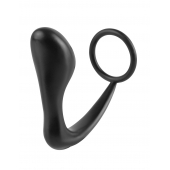 Эрекционное кольцо с анальной пробкой Ass-Gasm Cockring Plug - Pipedream - в Норильске купить с доставкой