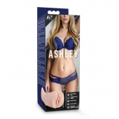 Телесный мастурбатор-вагина с вибропулей Ashley - Blush Novelties - в Норильске купить с доставкой