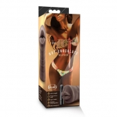 Коричневый мастурбатор-ротик Heather - Blush Novelties - в Норильске купить с доставкой