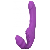 Фиолетовый безремневой вибрострапон DOUBLE DIPPER - Dream Toys - купить с доставкой в Норильске