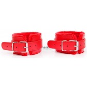 Красные мягкие оковы на регулируемых ремешках - Notabu - купить с доставкой в Норильске