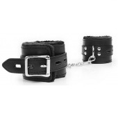 Черные оковы на металлических карабинах - Notabu - купить с доставкой в Норильске