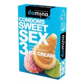 Презервативы для орального секса DOMINO Sweet Sex с ароматом мороженого - 3 шт. - Domino - купить с доставкой в Норильске