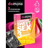 Презервативы для орального секса DOMINO Sweet Sex с ароматом манго - 3 шт. - Domino - купить с доставкой в Норильске