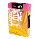 Презервативы для орального секса DOMINO Sweet Sex с ароматом манго - 3 шт. - Domino - купить с доставкой в Норильске