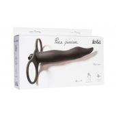 Черная вибронасадка для двойного проникновения Flirtini - 15,9 см. - Lola Games - купить с доставкой в Норильске