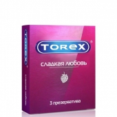 Презервативы Torex  Сладкая любовь  с ароматом клубники - 3 шт. - Torex - купить с доставкой в Норильске