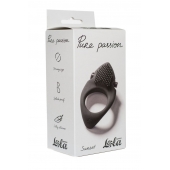 Черное эрекционное виброкольцо Pure Passion Sunset - Lola Games - в Норильске купить с доставкой