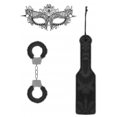 Черный игровой набор Introductory Bondage Kit №4 - Shots Media BV - купить с доставкой в Норильске