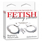 Металлические наручники Beginner s Metal Cuffs - Pipedream - купить с доставкой в Норильске