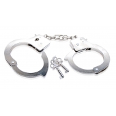 Металлические наручники Beginner s Metal Cuffs - Pipedream - купить с доставкой в Норильске