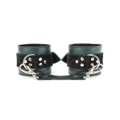 Изумрудные наручники Ladys Arsenal на карабинах - БДСМ Арсенал - купить с доставкой в Норильске