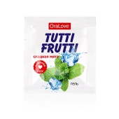 Пробник гель-смазки Tutti-frutti со вкусом мяты - 4 гр. - Биоритм - купить с доставкой в Норильске