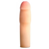 Телесная насадка-удлинитель на пенис PERFORMANCE 1.5INCH COCK XTENDER - 16 см. - Blush Novelties - в Норильске купить с доставкой