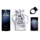 Темно-серое эрекционное кольцо Vibrating Love Ring с вибрацией - Fifty Shades of Grey - в Норильске купить с доставкой