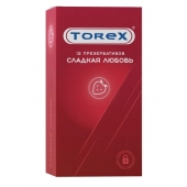 Презервативы Torex  Сладкая любовь  с ароматом клубники - 12 шт. - Torex - купить с доставкой в Норильске