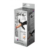 Пояс-трусики с насадкой Glamour - 17 см. - LOVETOY (А-Полимер) - купить с доставкой в Норильске