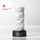 Белый 3D мастурбатор POLYGON - Tenga - в Норильске купить с доставкой