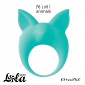 Зеленое эрекционное кольцо Kitten Kyle - Lola Games - в Норильске купить с доставкой