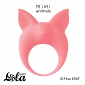 Оранжевое эрекционное кольцо Kitten Kyle - Lola Games - в Норильске купить с доставкой