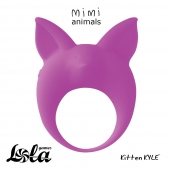 Фиолетовое эрекционное кольцо Kitten Kyle - Lola Games - в Норильске купить с доставкой