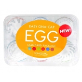 Набор из 6 мастурбаторов Tenga EGG Easy Beat с различным рельефом - Tenga - в Норильске купить с доставкой