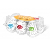 Набор из 6 мастурбаторов Tenga EGG Easy Beat с различным рельефом - Tenga - в Норильске купить с доставкой